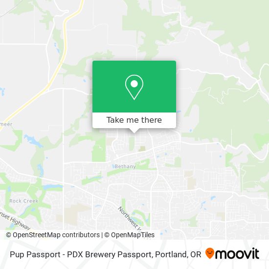 Mapa de Pup Passport - PDX Brewery Passport