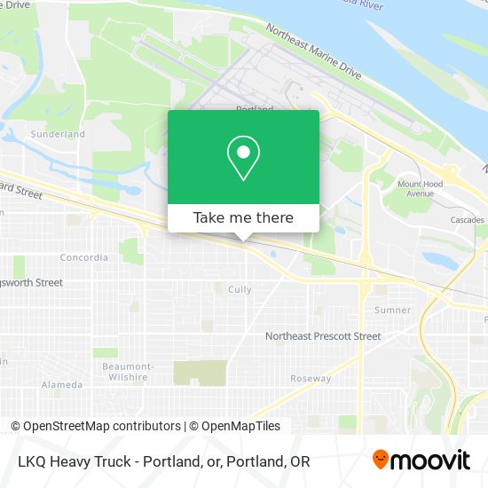 Mapa de LKQ Heavy Truck - Portland, or
