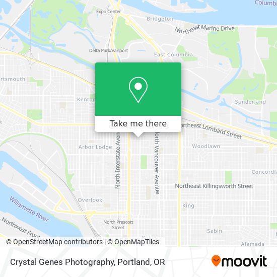 Mapa de Crystal Genes Photography