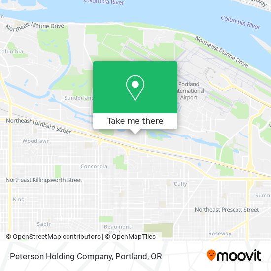 Peterson Holding Company map