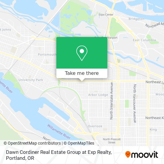 Dawn Cordiner Real Estate Group at Exp Realty map