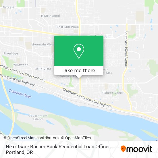 Mapa de Niko Tsar - Banner Bank Residential Loan Officer