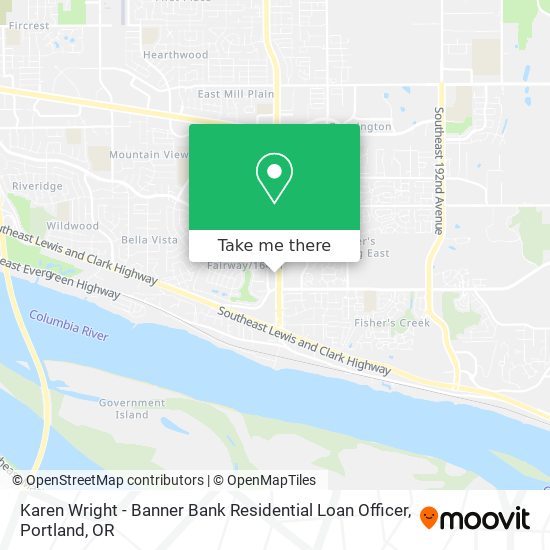 Mapa de Karen Wright - Banner Bank Residential Loan Officer