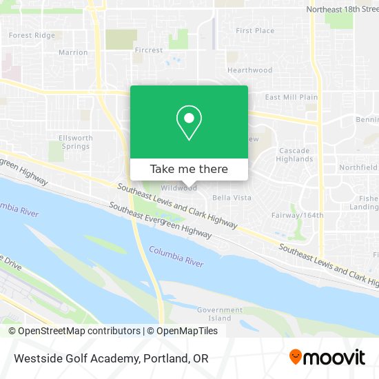 Westside Golf Academy map