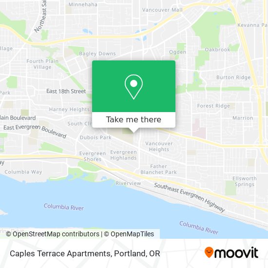 Caples Terrace Apartments map