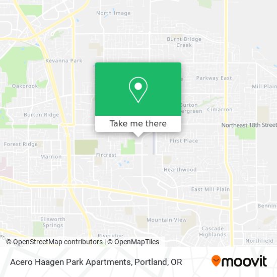 Acero Haagen Park Apartments map