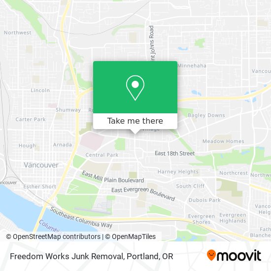 Mapa de Freedom Works Junk Removal