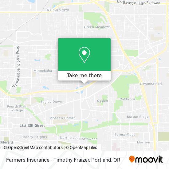 Mapa de Farmers Insurance - Timothy Fraizer