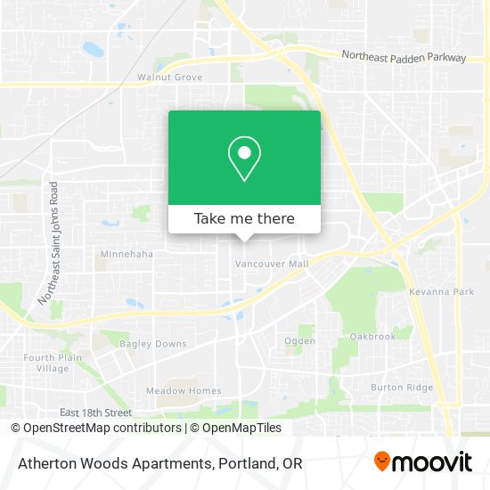 Mapa de Atherton Woods Apartments