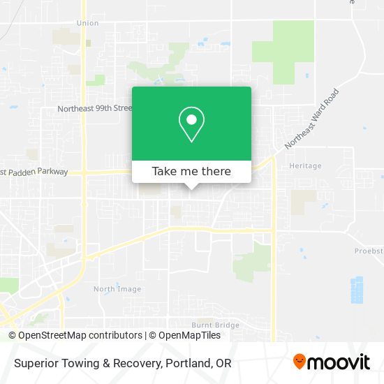 Superior Towing & Recovery map