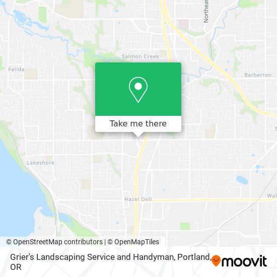 Grier's Landscaping Service and Handyman map