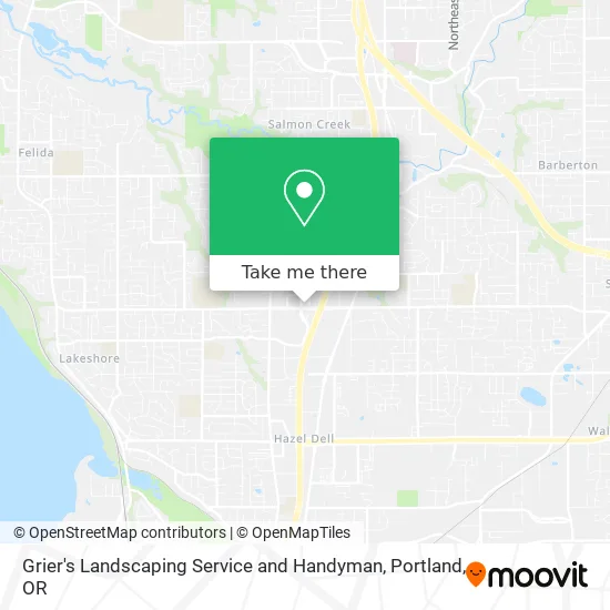 Grier's Landscaping Service and Handyman map
