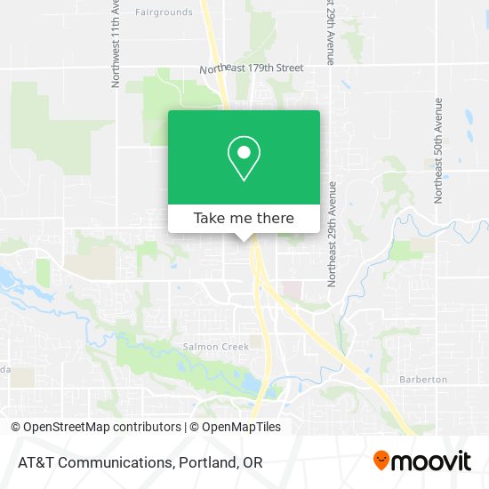 AT&T Communications map