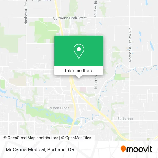 McCann's Medical map