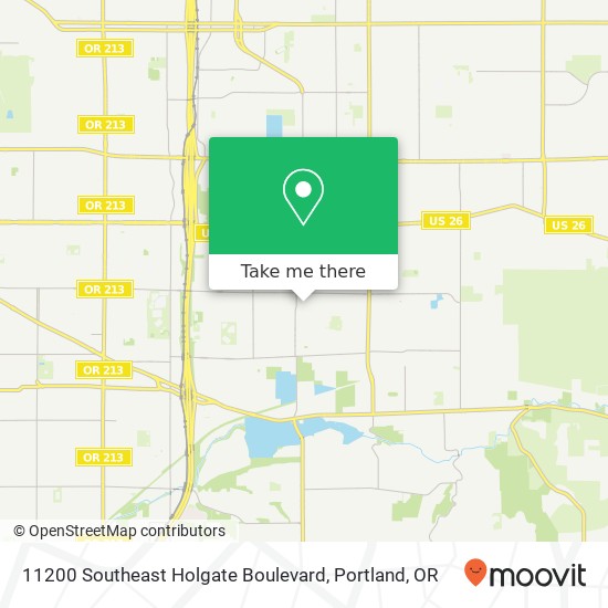 Mapa de 11200 Southeast Holgate Boulevard