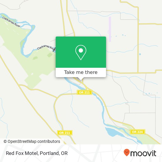 Red Fox Motel map