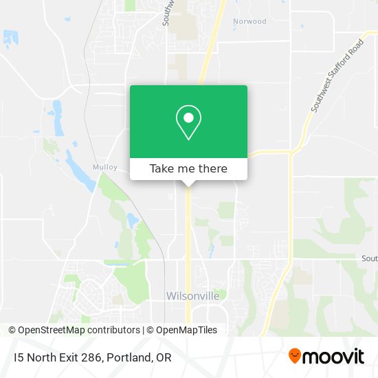 I5 North Exit 286 map