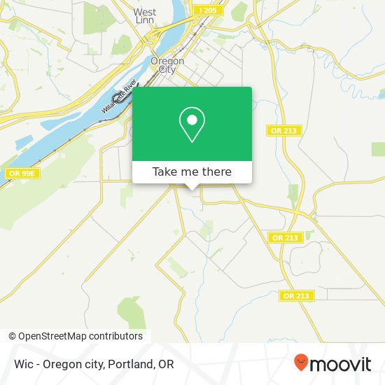 Mapa de Wic - Oregon city
