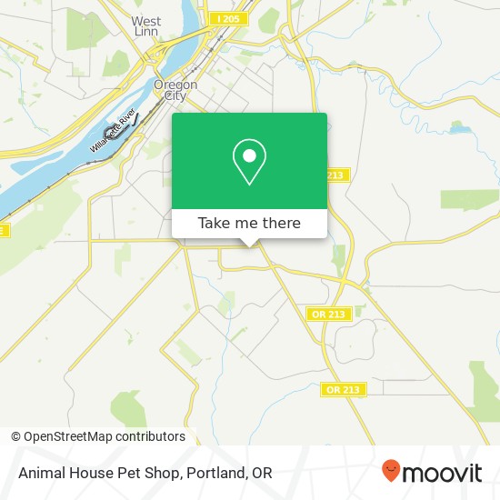 Animal House Pet Shop map