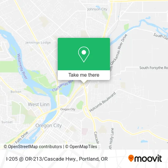 Mapa de I-205 @ OR-213/Cascade Hwy.