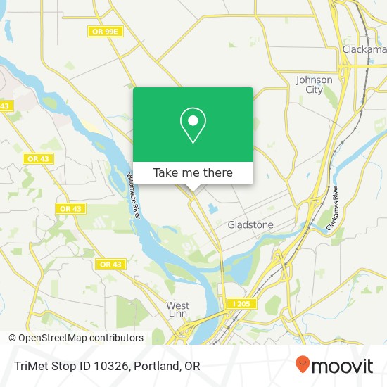 TriMet Stop ID 10326 map