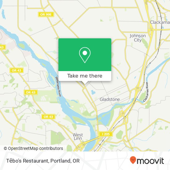 Mapa de Tēbo's Restaurant