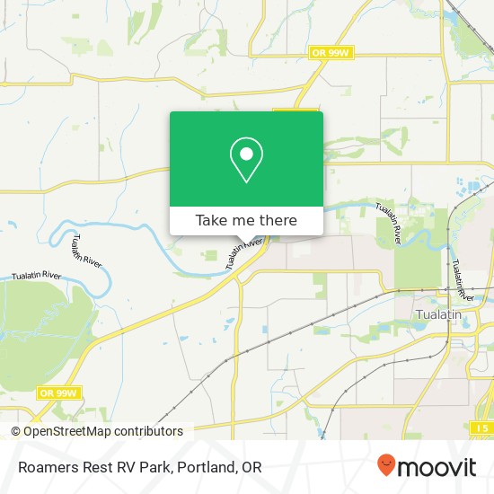 Mapa de Roamers Rest RV Park