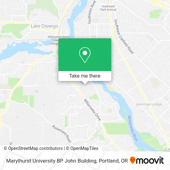 Marylhurst University BP John Building map