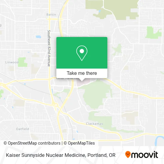 Mapa de Kaiser Sunnyside Nuclear Medicine