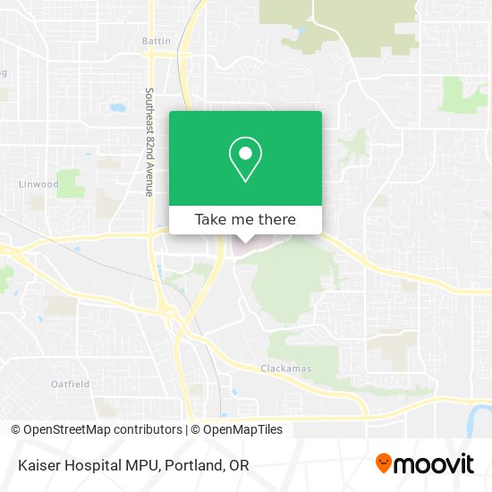 Kaiser Hospital MPU map