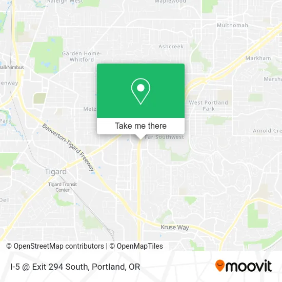 Mapa de I-5 @ Exit 294 South