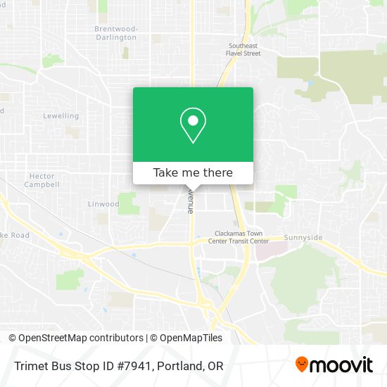 Mapa de Trimet Bus Stop ID #7941