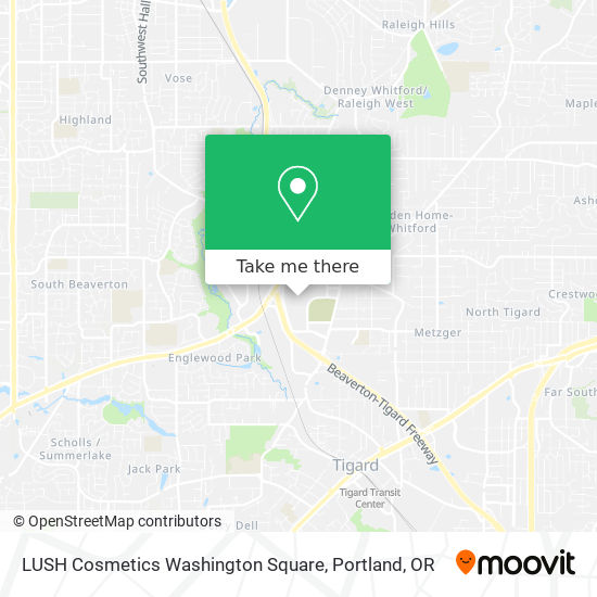 Mapa de LUSH Cosmetics Washington Square