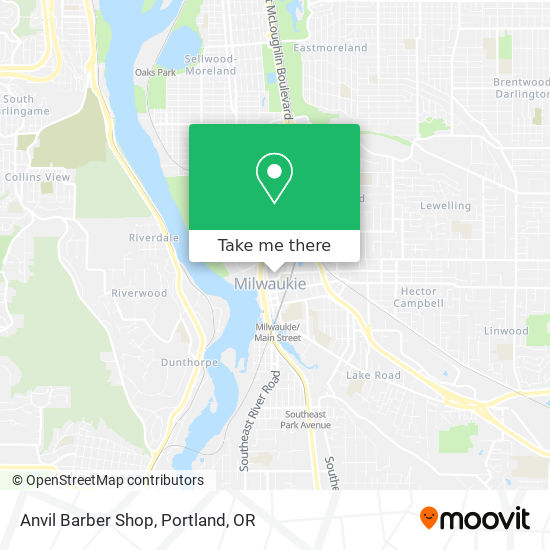 Anvil Barber Shop map