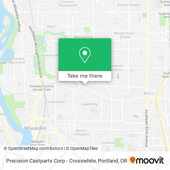 Mapa de Precision Castparts Corp - Crosswhite