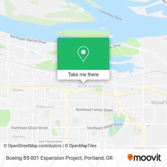 Mapa de Boeing 85-001 Expansion Project