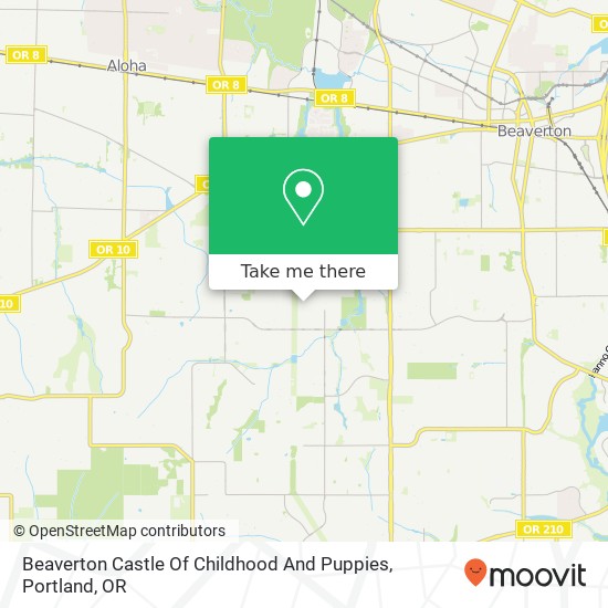 Beaverton Castle Of Childhood And Puppies map