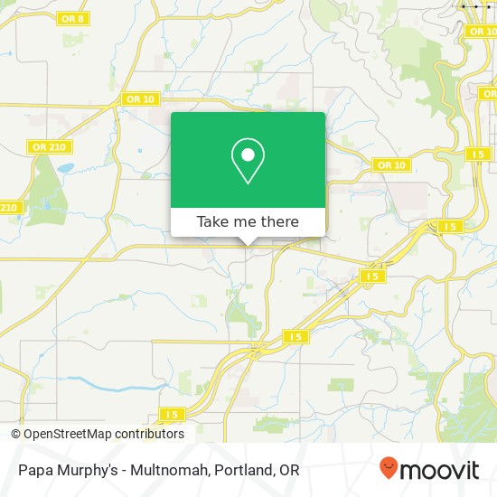 Papa Murphy's - Multnomah map