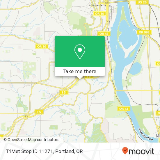 Mapa de TriMet Stop ID 11271