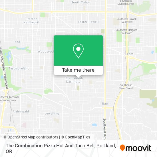 The Combination Pizza Hut And Taco Bell map