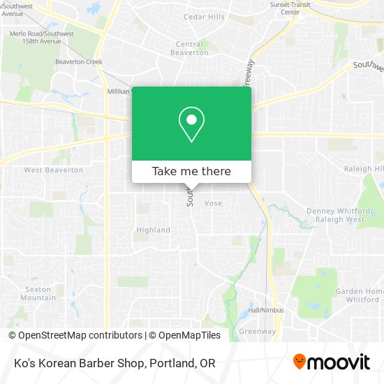 How To Get To Kos Korean Barber Shop In Beaverton By Bus Or Light Rail