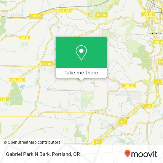 Gabriel Park N Bark map