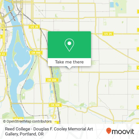 Reed College - Douglas F. Cooley Memorial Art Gallery map
