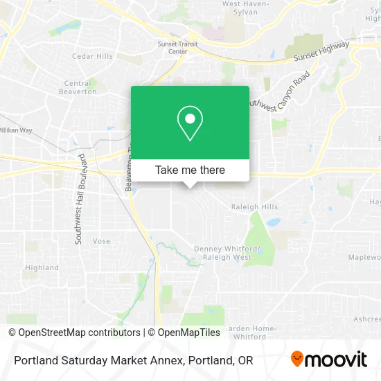 Mapa de Portland Saturday Market Annex