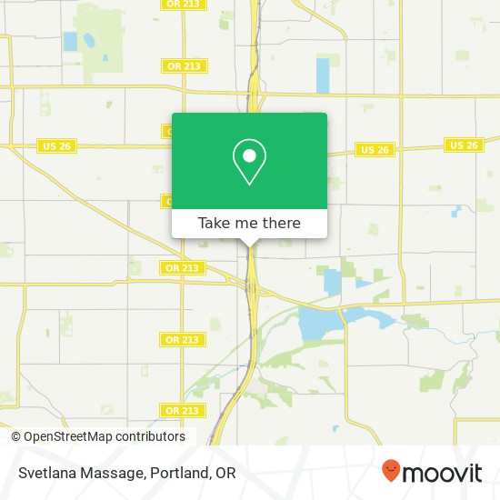 Svetlana Massage map