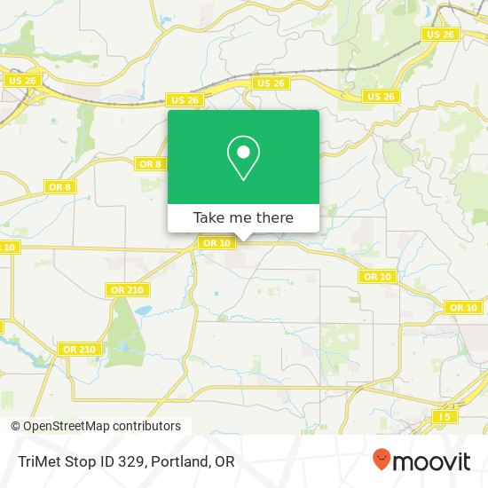 TriMet Stop ID 329 map