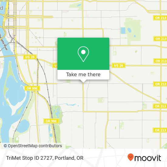 Mapa de TriMet Stop ID 2727