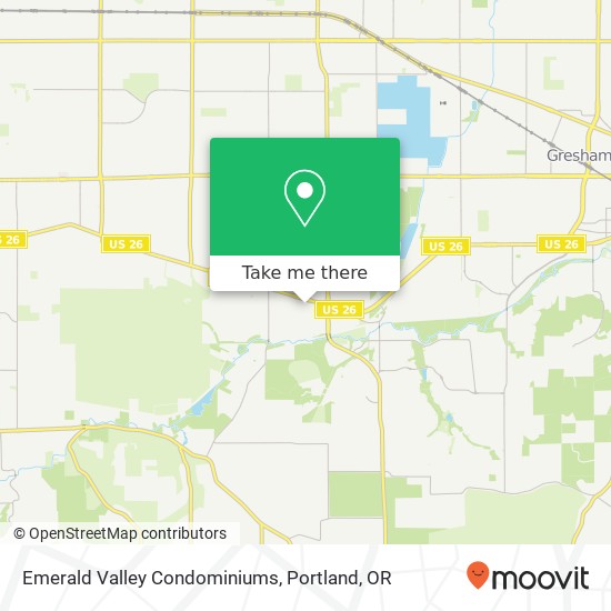 Emerald Valley Condominiums map