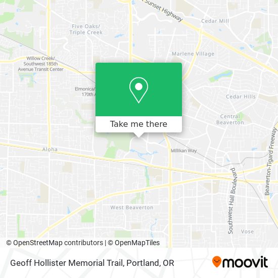 Mapa de Geoff Hollister Memorial Trail