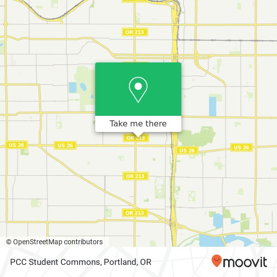 Mapa de PCC Student Commons